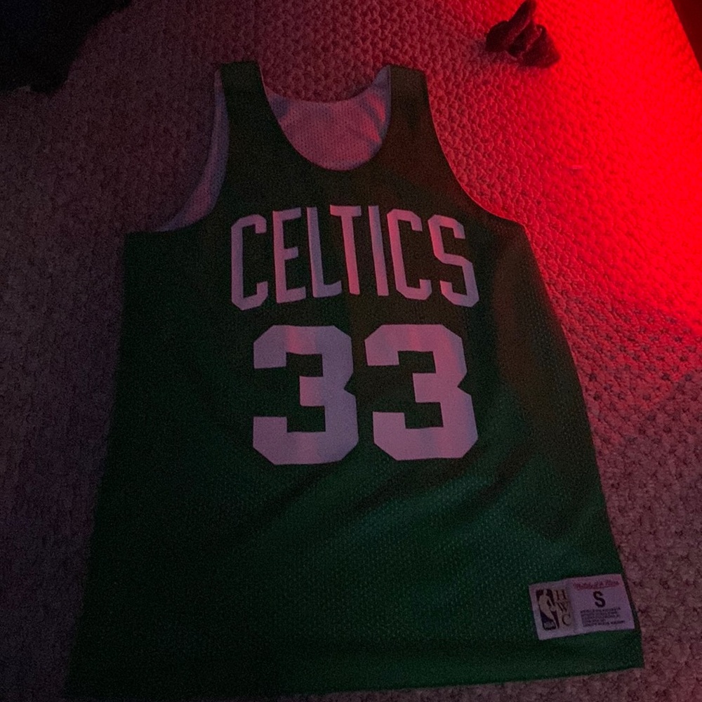 Green Celtics Larry bird jersey